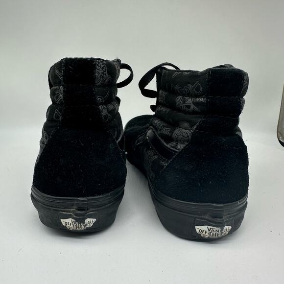 VANS Star Wars Dark Side SK8 High Top Black/Grey Sneakers Mens Size 5.5 - Picture 7 of 16